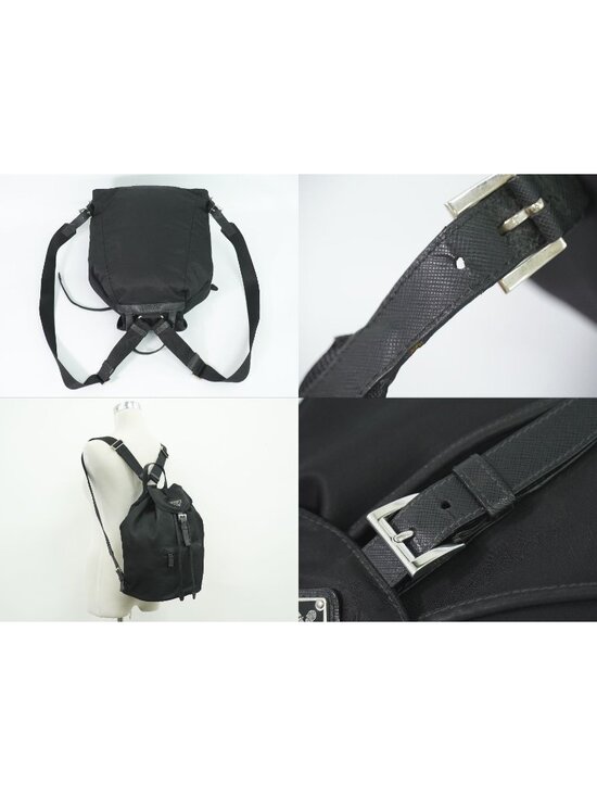 Prada Nylon Backpack Black main image 6